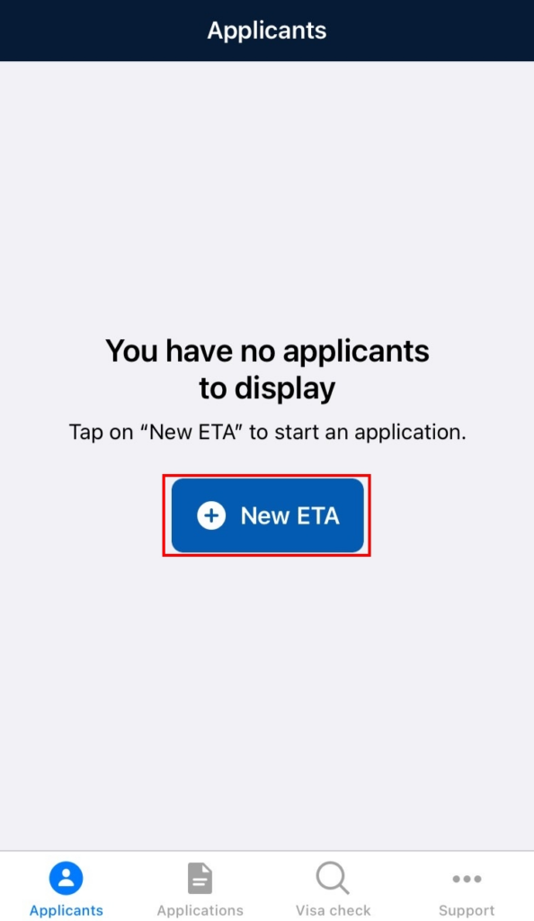 ETA 新增新的申請