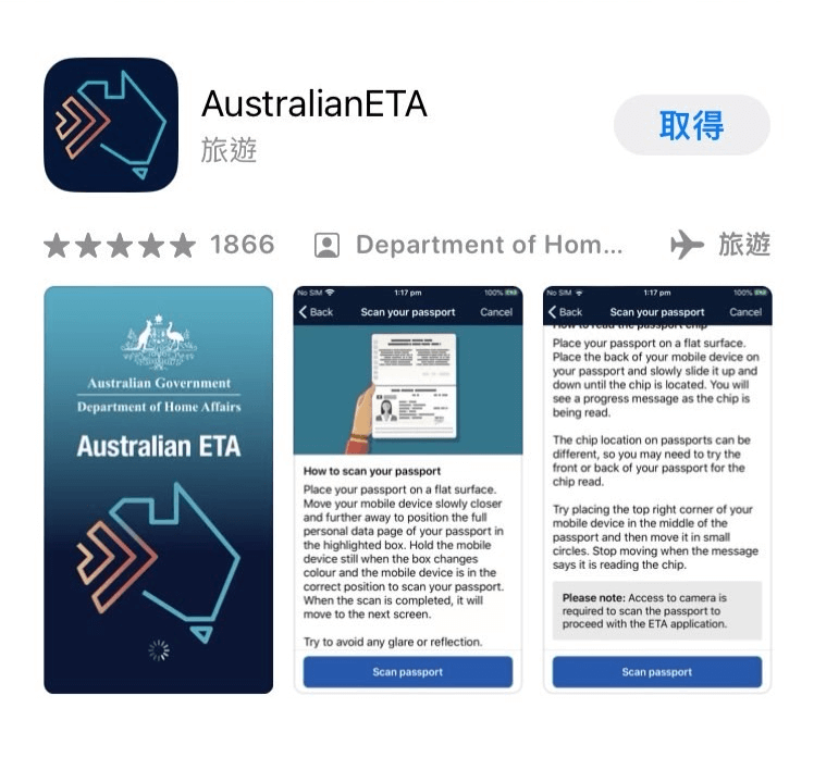 Australian ETA